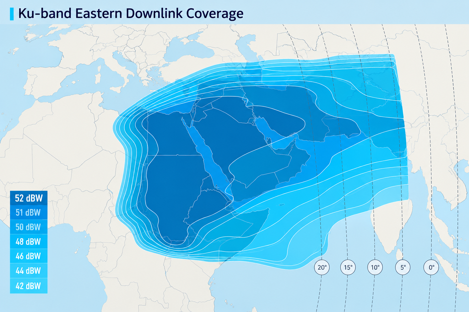 Eastern Downlink Coverage coverage map